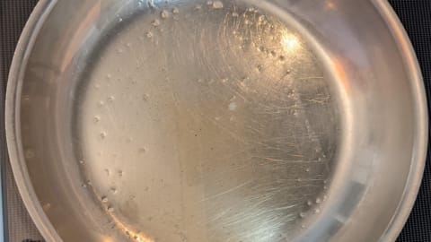 stainless steel pan with bacon drippings for skillet green beans