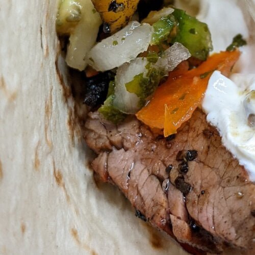 Steak fajitas from grill main recipe