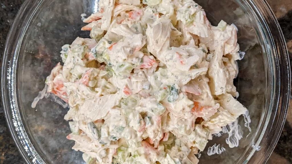 12 Minute CRAB SALAD Using Real or Imitation Crab Meat