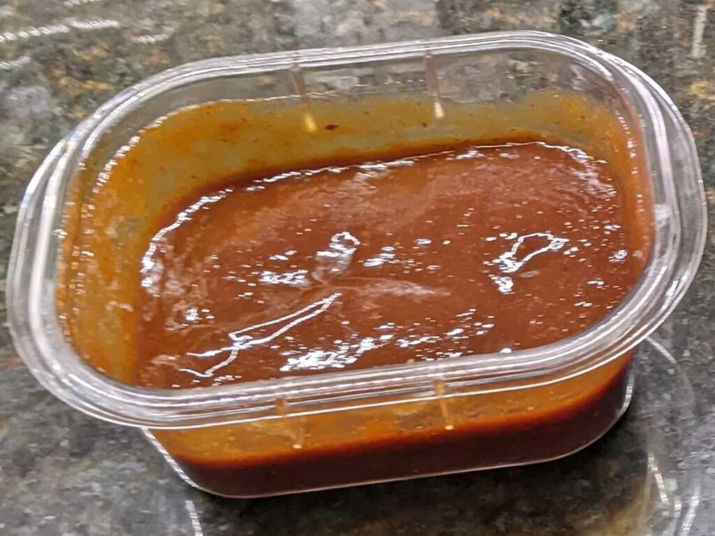 storing enhanced bbq sauce