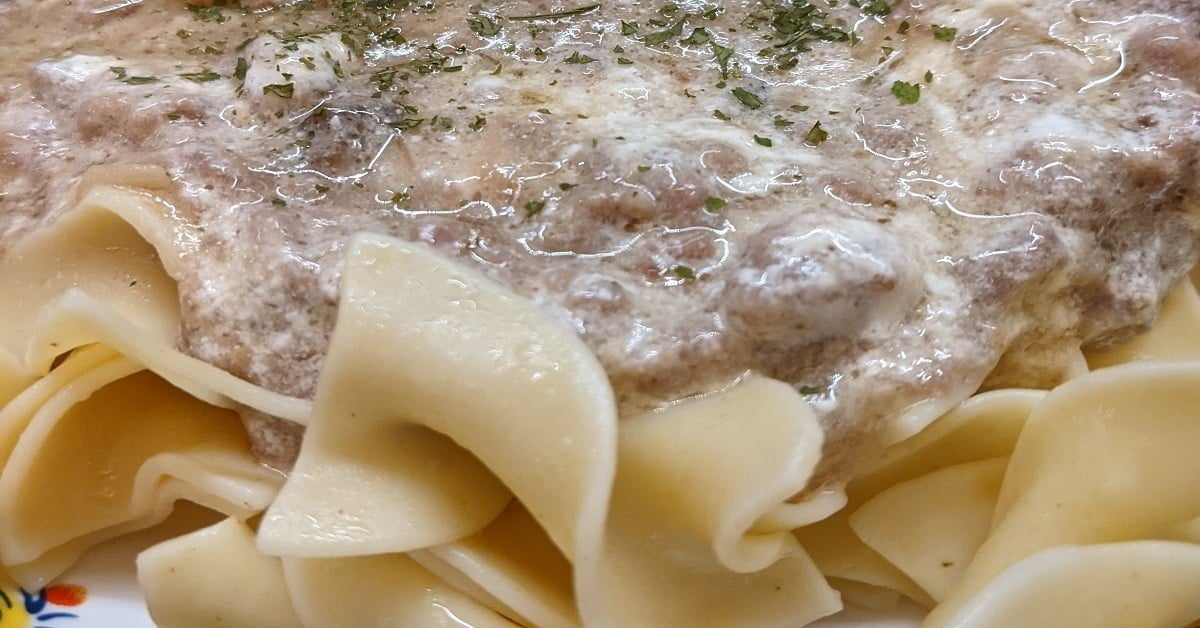 Stroganoff ground beef recipe