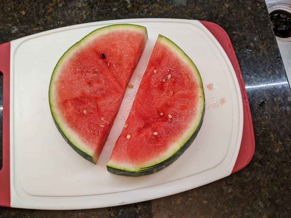 Use watermelon sections to cut into wedges use watermelon sections to cut into wedges
