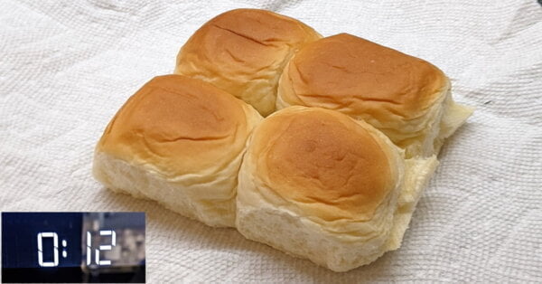 warming up dinner rolls