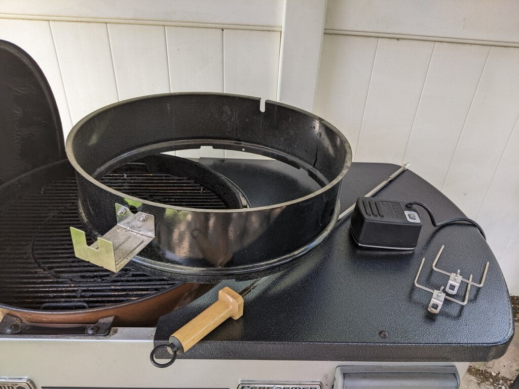 weber kettle with rotisserie attachment