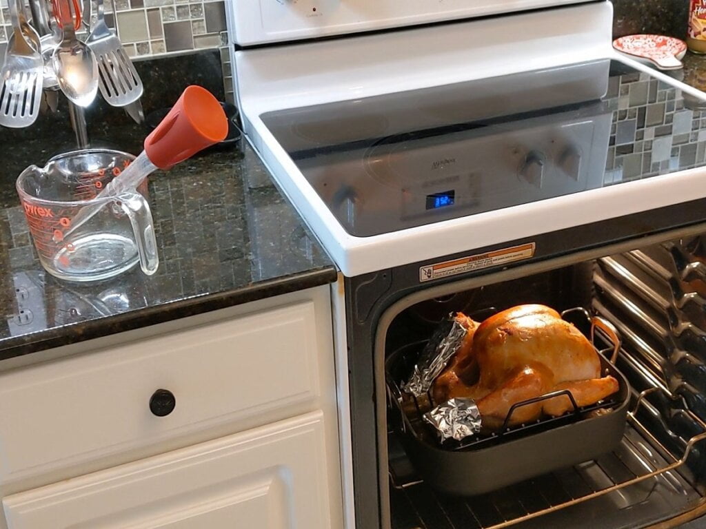 What size turkey in the oven